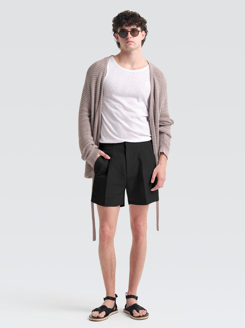 317-Men-Shorts-Wang-Cotton-Twill-Black-1