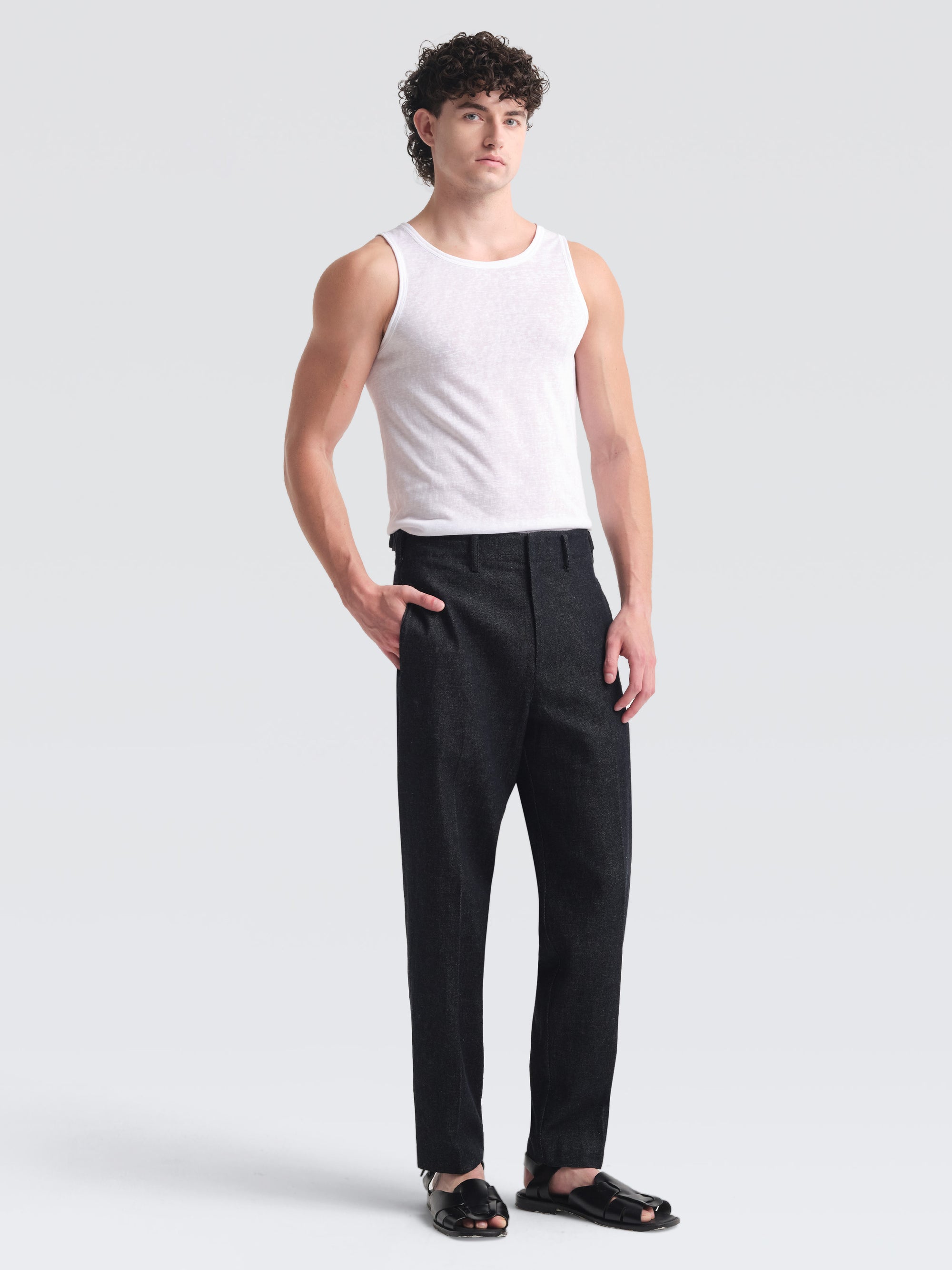 Linen Denim Antoine Pants
