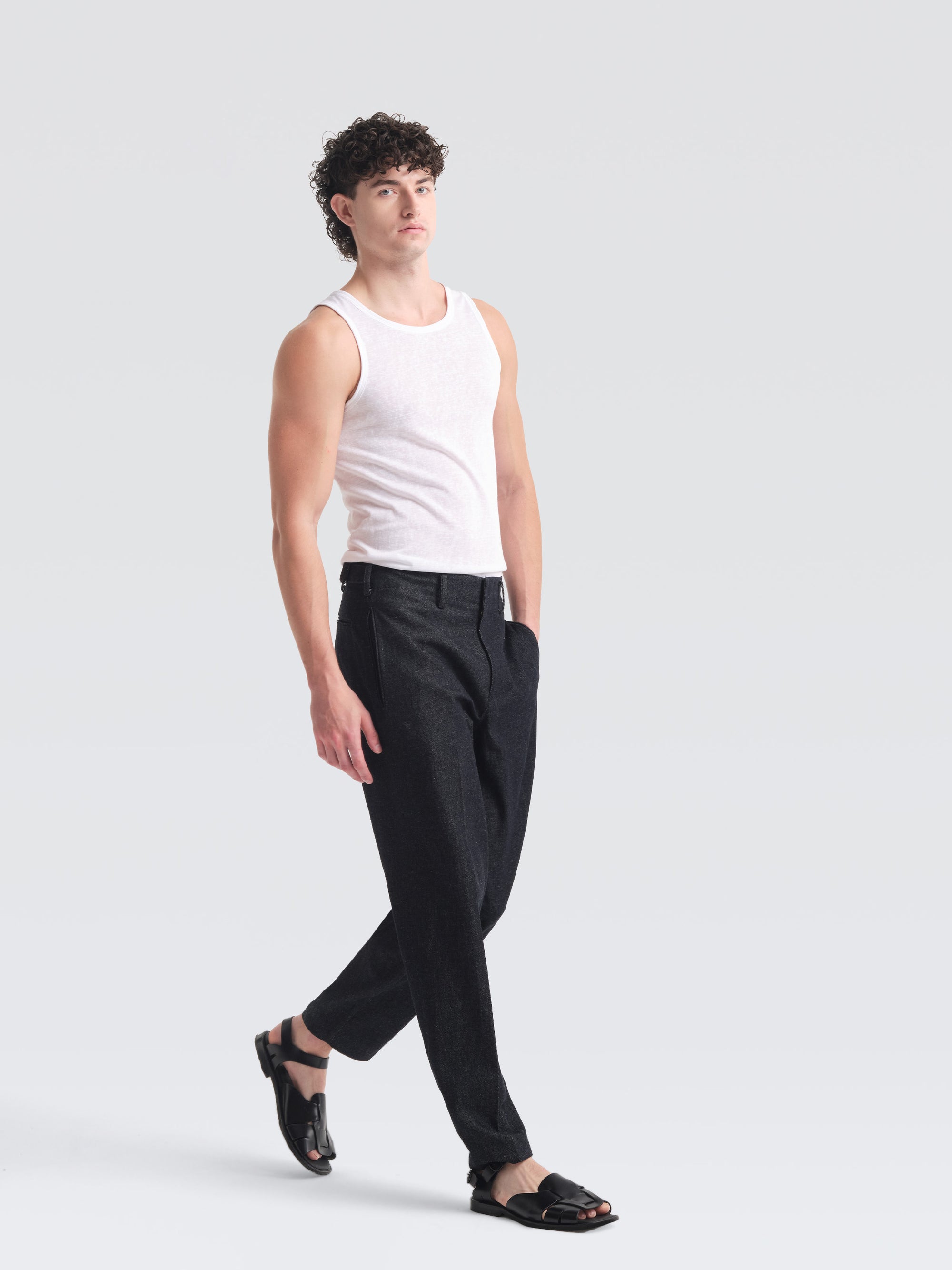 Linen Denim Antoine Pants