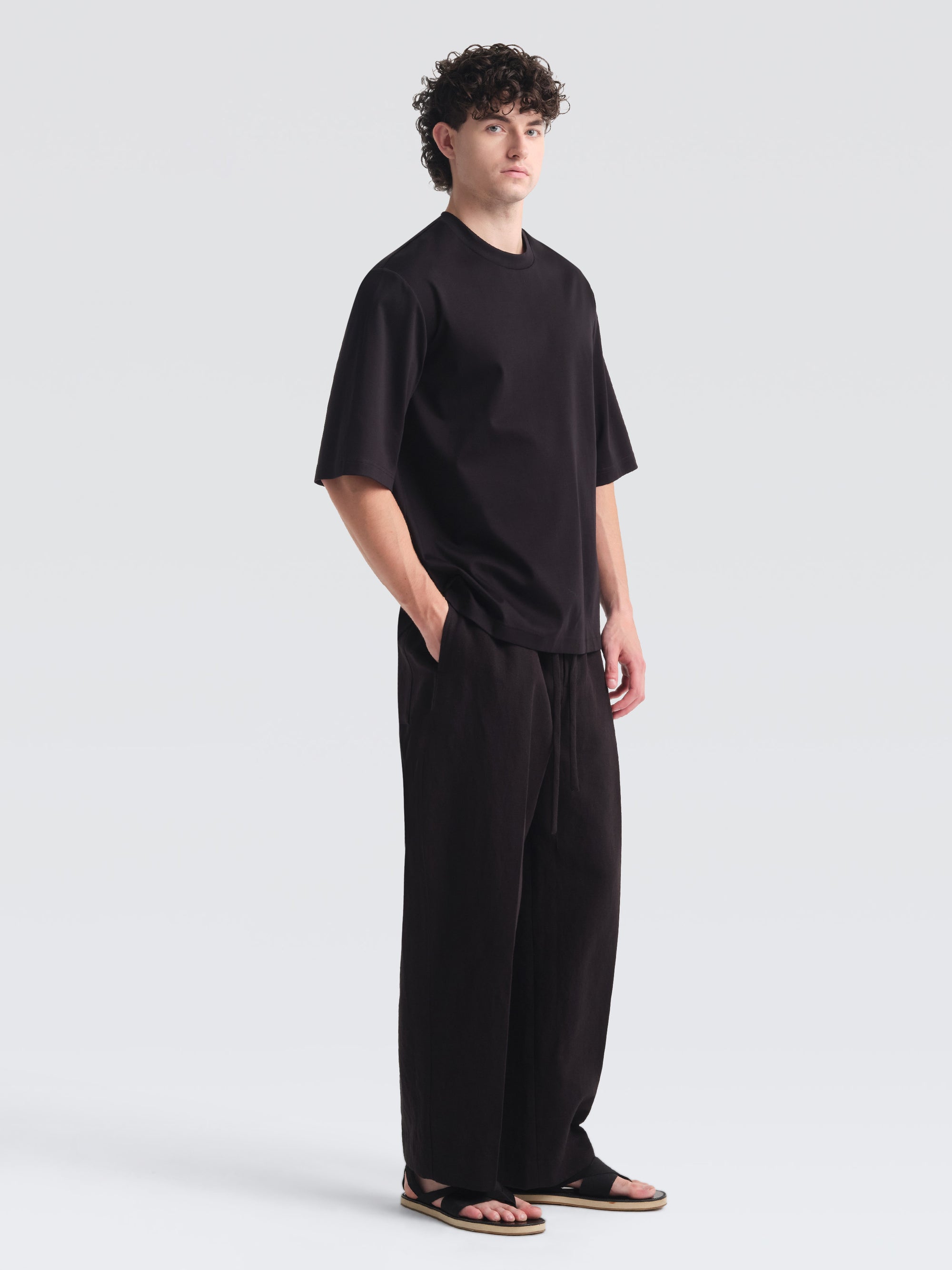 Cotton Jersey Quarter Top