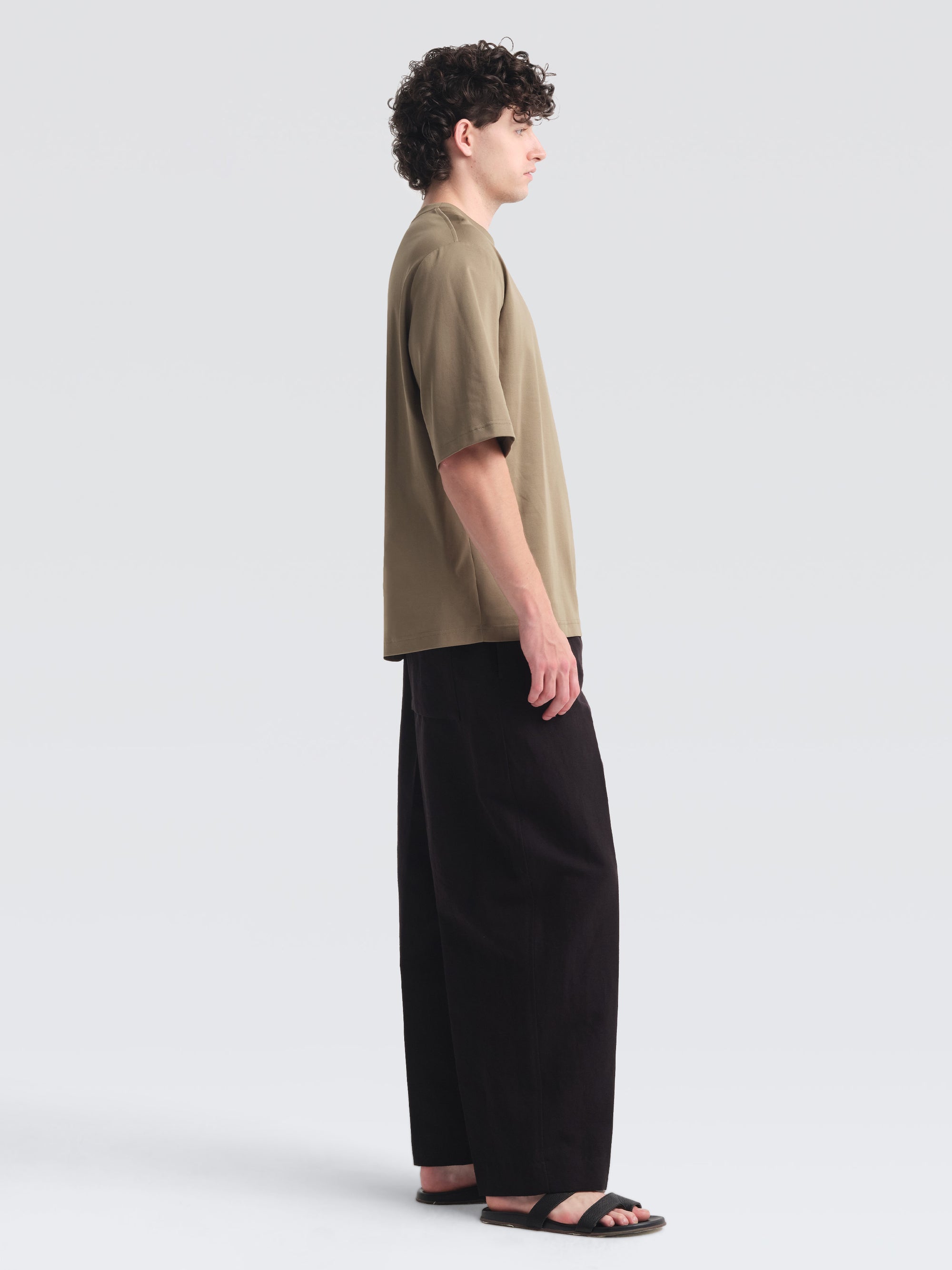 Cotton Jersey Quarter Top