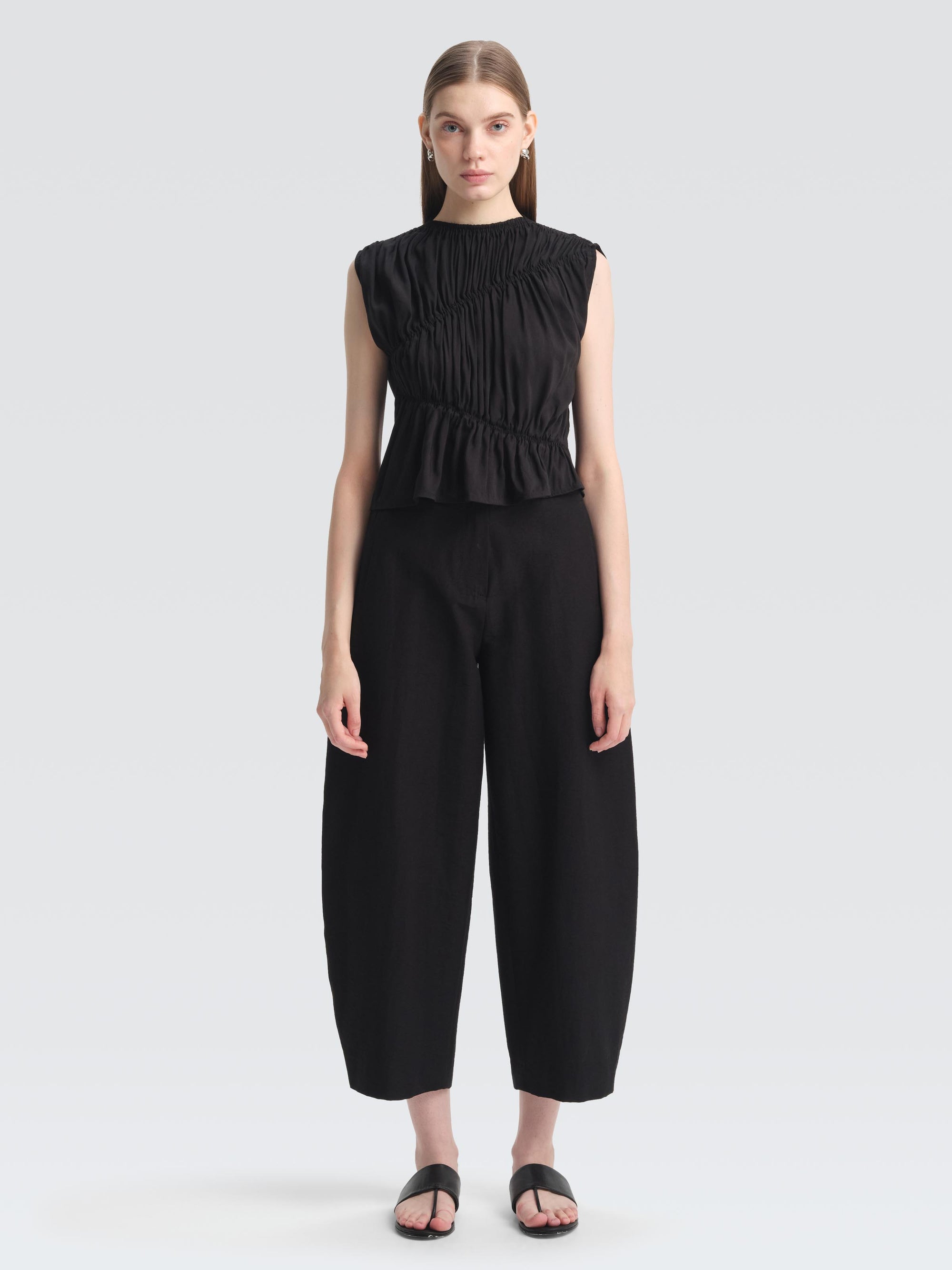 991-Women-Top-Emmy-Cotton-Linen-Black-1