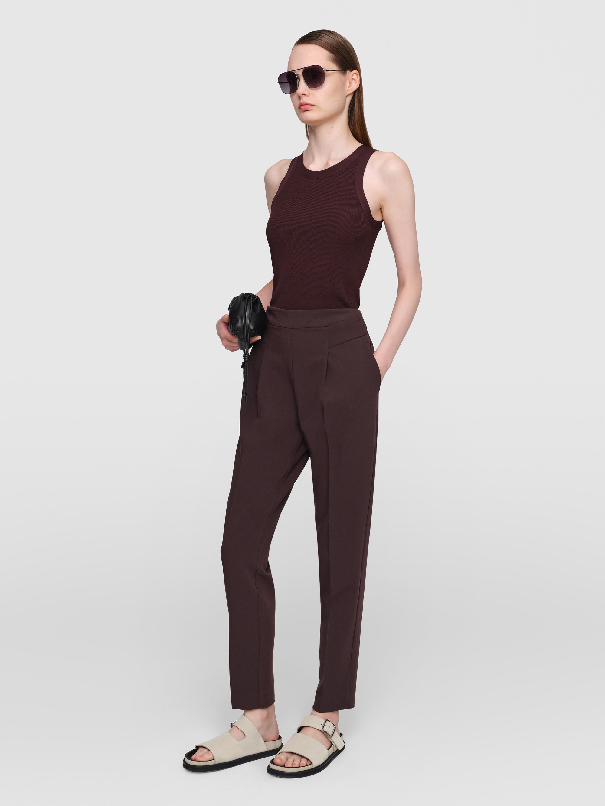 Summer Suiting Cora Crop Pants