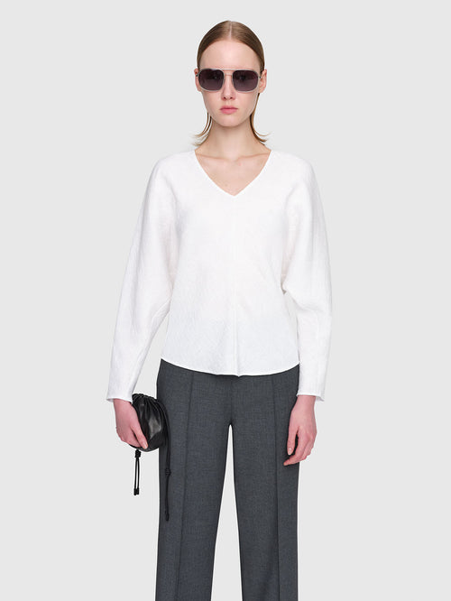 Plisse Crepe Nerri  Top