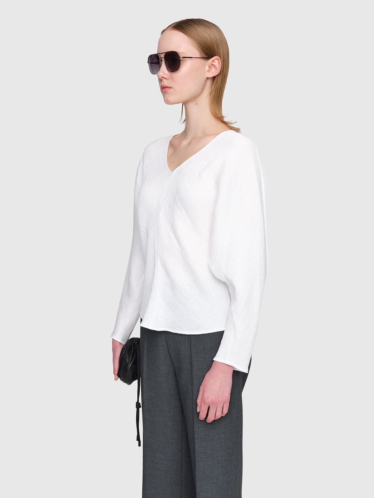 Plisse Crepe Nerri  Top