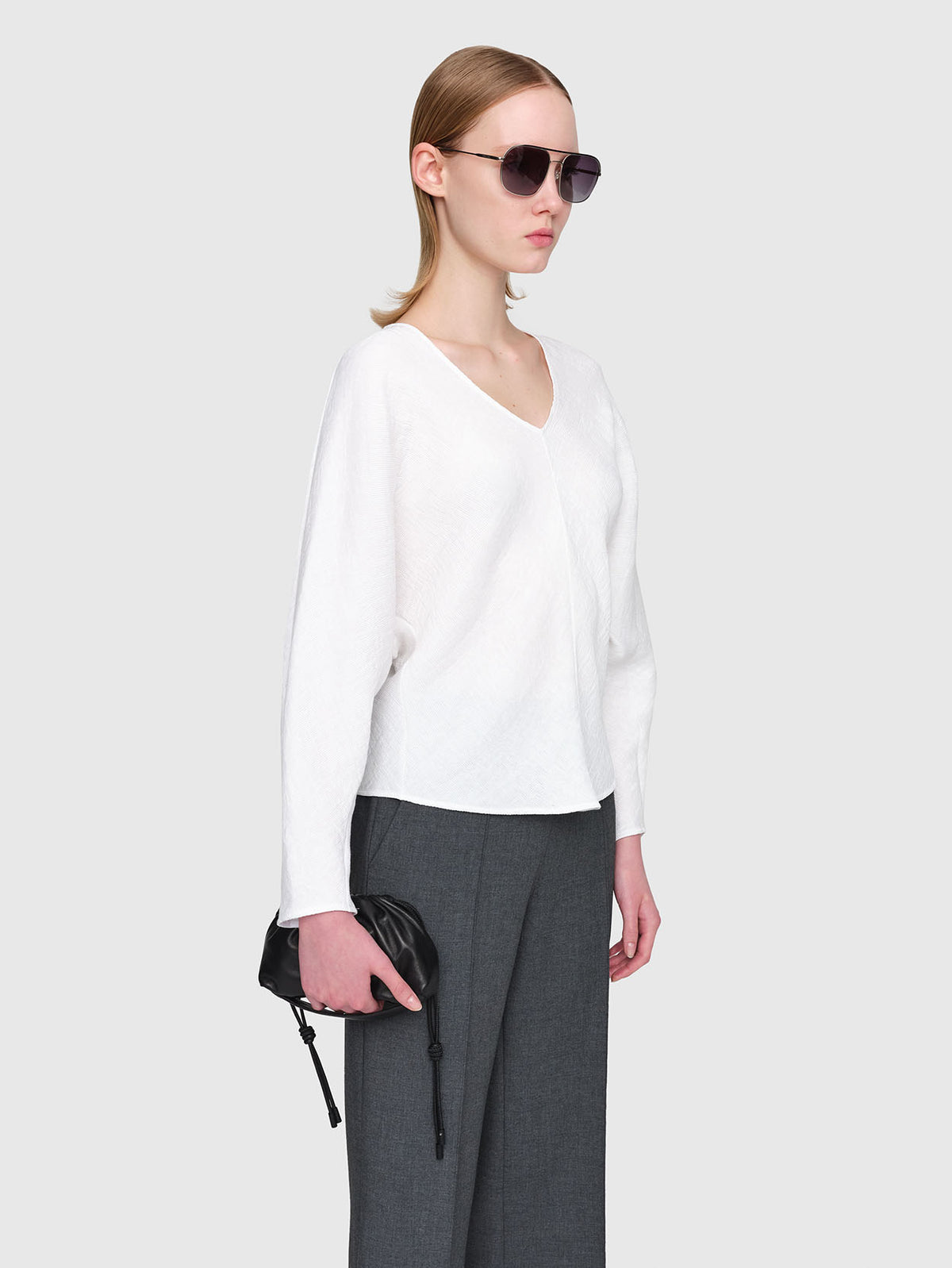 Plisse Crepe Nerri  Top