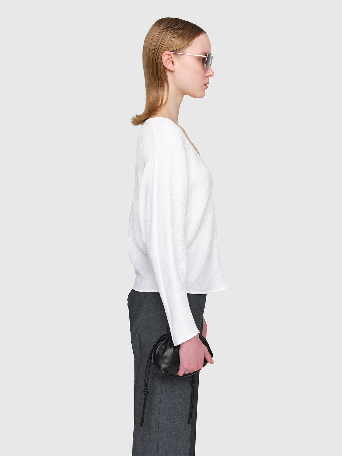 Plisse Crepe Nerri  Top